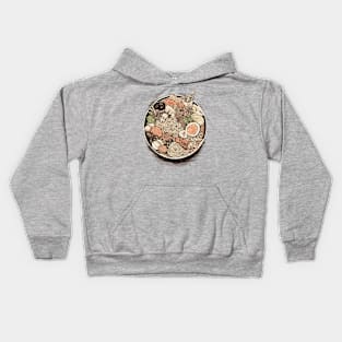 Ramen Bowl, foodie gift, ramen lover Kids Hoodie